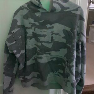 distressed camo hoodie